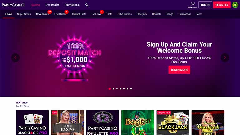Party Casino Website
