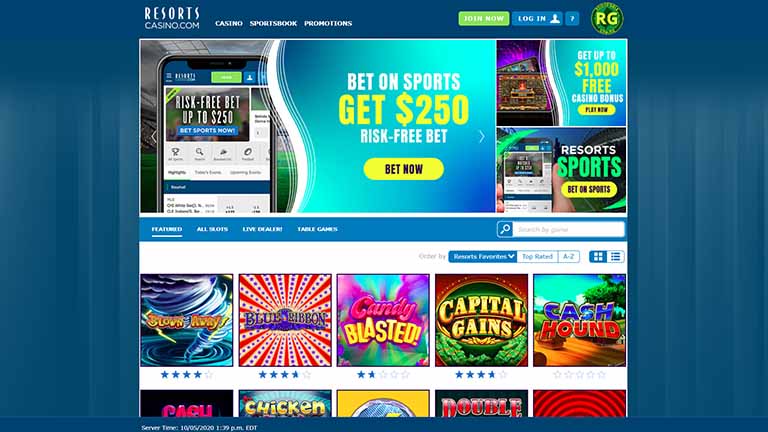 resorts online casino review